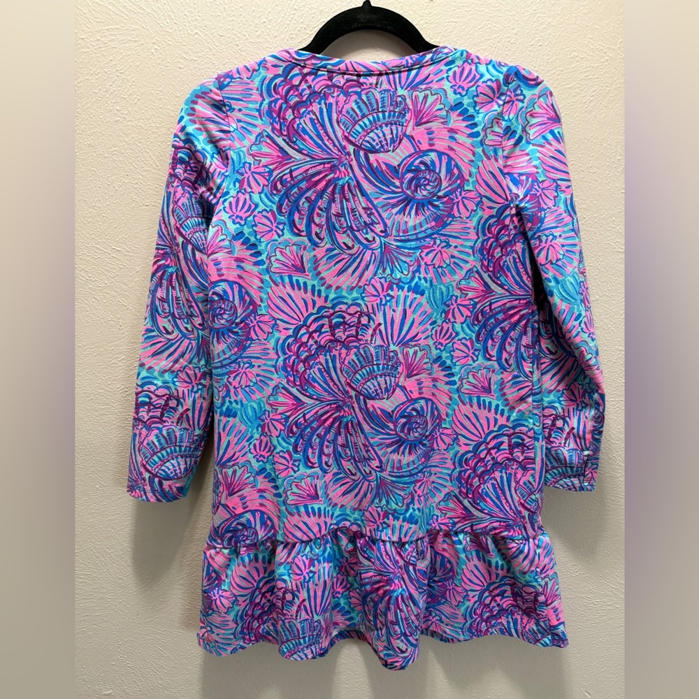 2 Lilly Pulitzer Vira Dresses Girls XL Long Sleeve Dresses Colorful Tropical lot - Picture 5 of 11